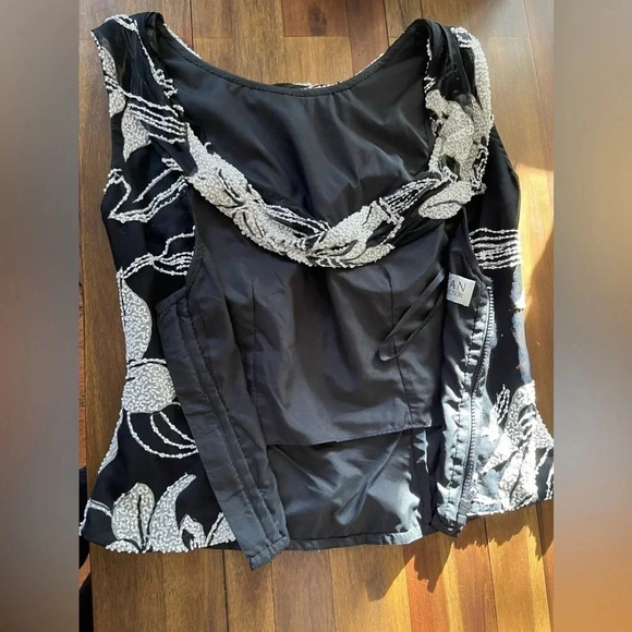 Sean Collection beaded silk top - Picture 5 of 9